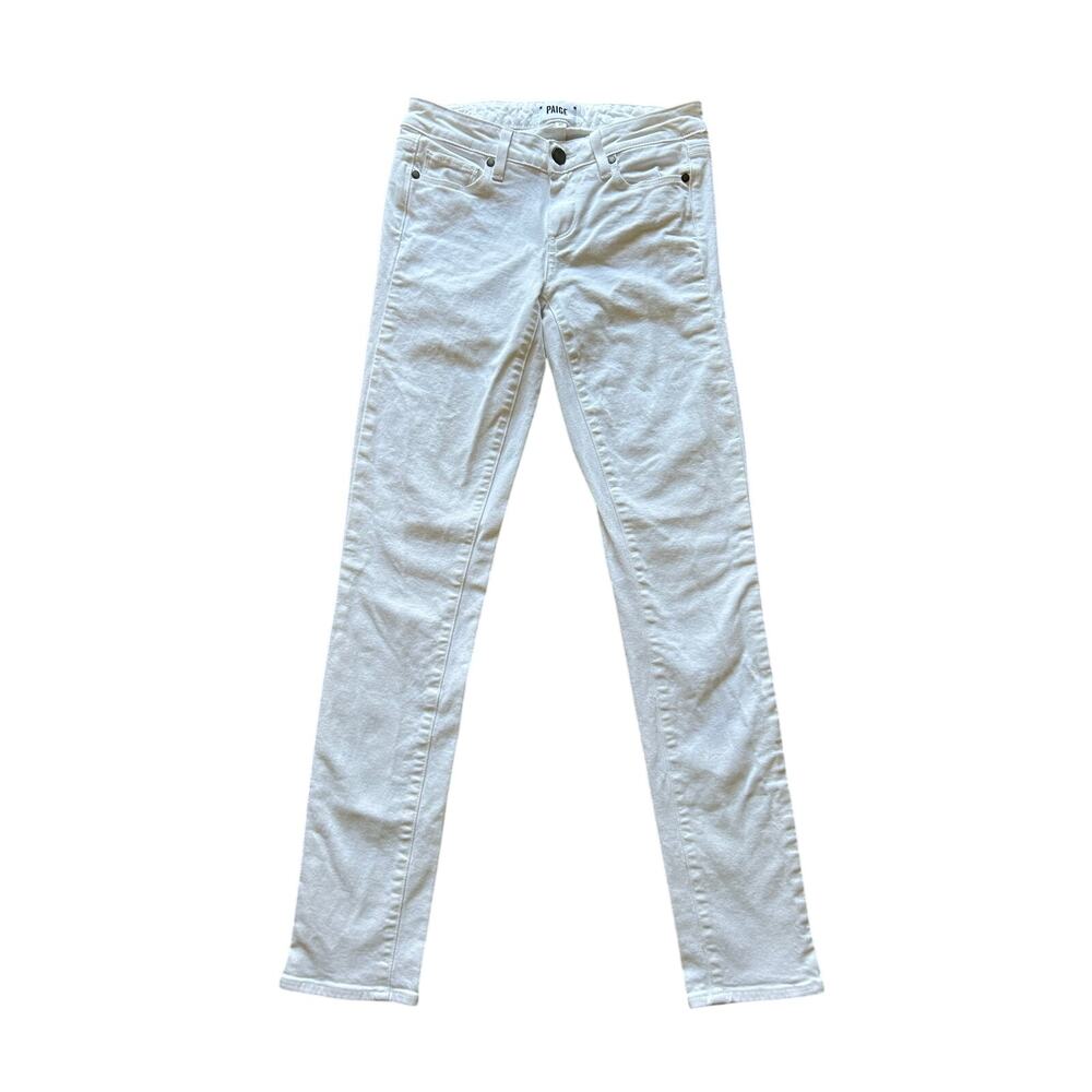 PAIGE Women’s Size 25 Mid Rise Skinny Jeans White